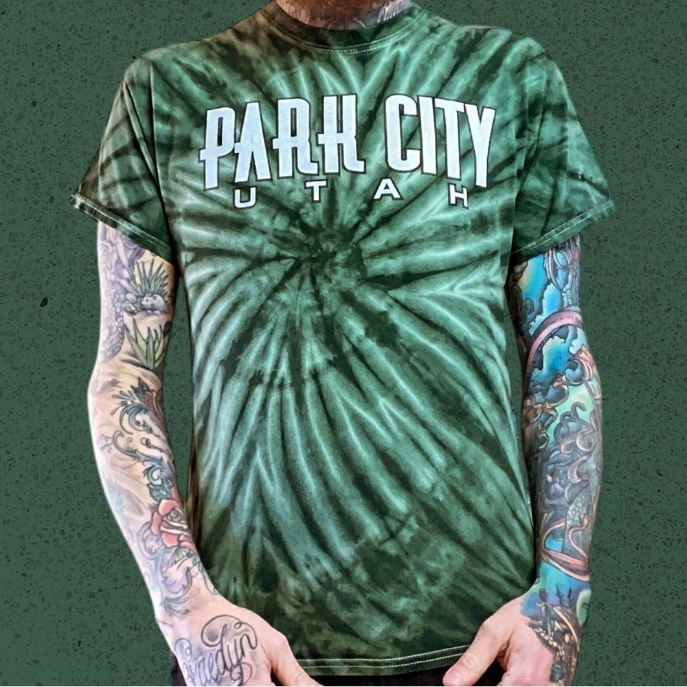 Park city Utah tie dye custom tourist travel t shirt men’s M